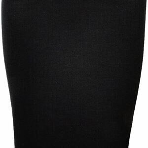 Bloomingdale’s Sutton Studio Wool Back Zip Ponte Pencil Skirt (Small, Black)